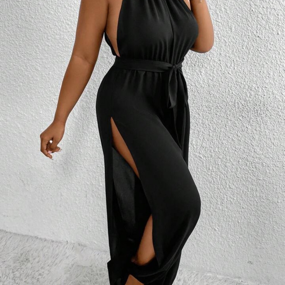 Black Halter Jumpsuit